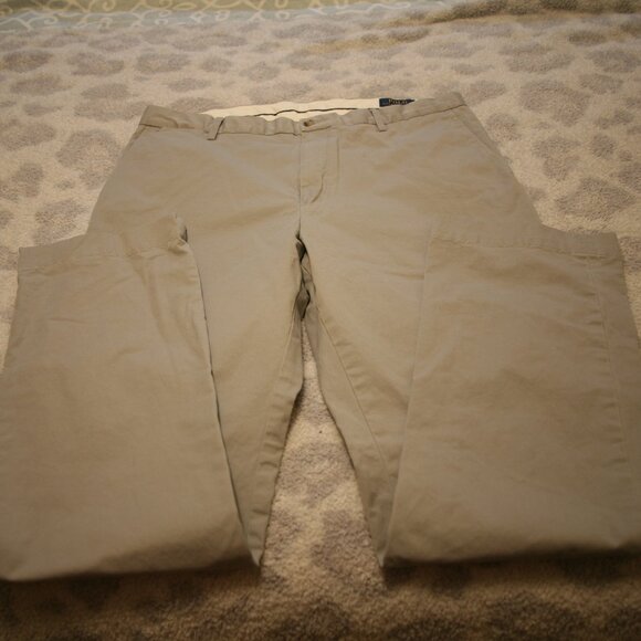 Polo Ralph Lauren Men's Chino Flat Front Pants, Size 36x34, Gray - Picture 1 of 4